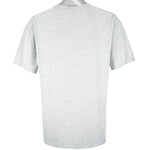 Nike - Grey Embroidered T-Shirt 1990s Large Vintage Retro