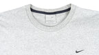 Nike - Grey Embroidered T-Shirt 1990s Large Vintage Retro