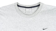 Nike - Grey Embroidered T-Shirt 1990s Large Vintage Retro
