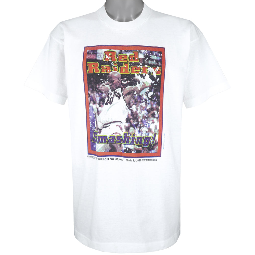 NCAA - Texas Tech Red Raiders Mens T-Shirt 1996 X-Large Vintage Retro College Basketball