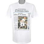 MLB (Front Pages) - Philadelphia Phillies NL Champs T-Shirt 1993 X-Large Vintage Retro