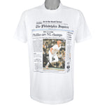 MLB (Front Pages) - Philadelphia Phillies NL Champs T-Shirt 1993 X-Large Vintage Retro