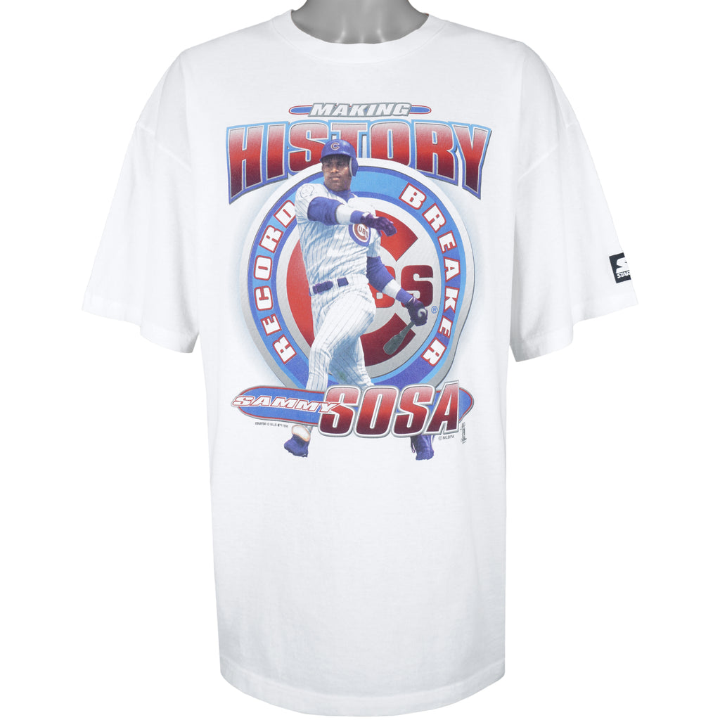 Starter - Chicago Cubs, Sammy Sosa T-Shirt 1998 X-Large Vintage Retro Baseball