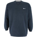Nike - Black Crew Neck Sweatshirt 1990s Medium Vintage Retro