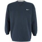 Nike - Black Crew Neck Sweatshirt 1990s Medium Vintage Retro