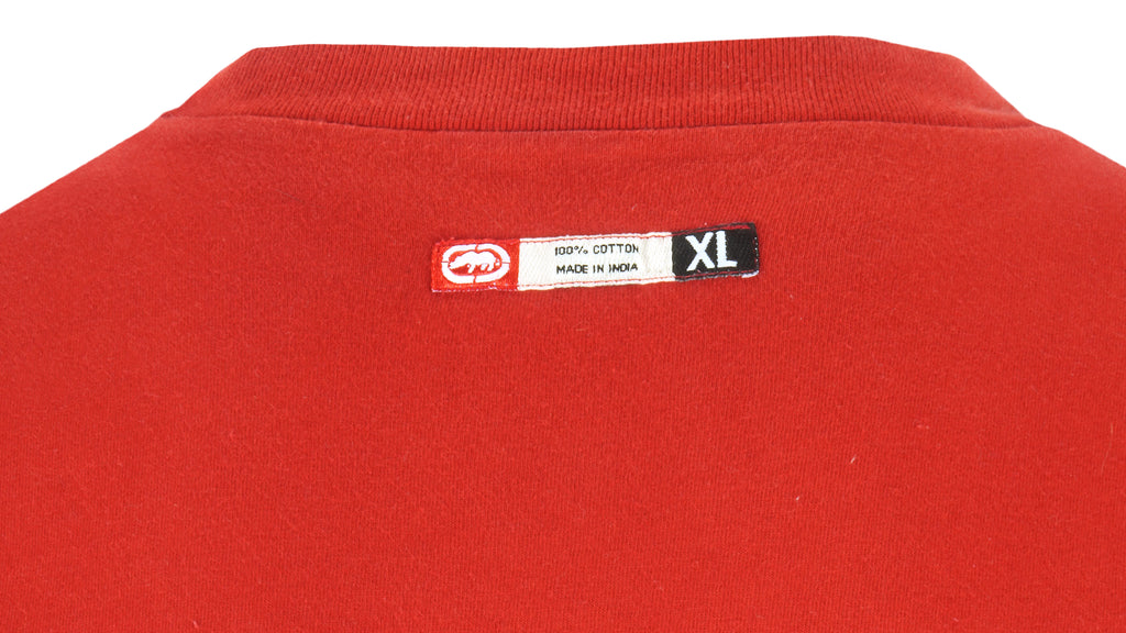 Vintage (Ecko Unltd) - Red Crew Neck Sweatshirt 1990s X-Large Vintage Retro