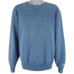 Champion - Blue Crew Neck Sweatshirt Large Vintage Retro