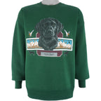 Vintage (Lee) - Green Labrador Retriever Sweatshirt 1990s Large Vintage Retro