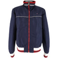 Tommy Hilfiger - Navy Blue Zip-Up Windbreaker X-Large Vintage Retro