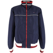 Tommy Hilfiger - Navy Blue Zip-Up Windbreaker X-Large Vintage Retro