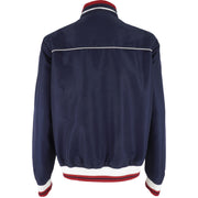 Tommy Hilfiger - Navy Blue Zip-Up Windbreaker X-Large Vintage Retro