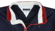 Tommy Hilfiger - Navy Blue Zip-Up Windbreaker X-Large Vintage Retro