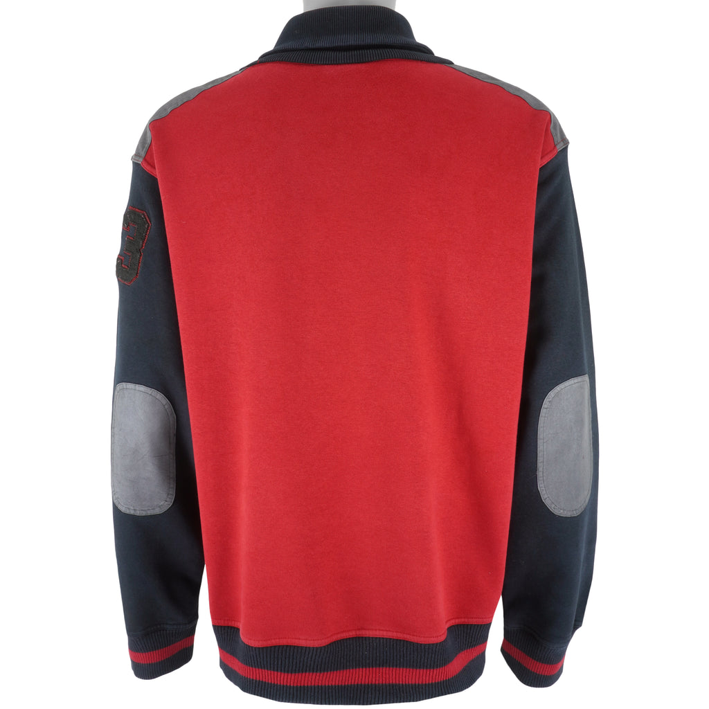 Jordan - Red & Black Button-Up Sweatshirt 2000s XX-Large Vintage Retro Basketball