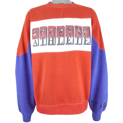 Vintage (Electricity) - Athlete Two-Tone Crew Neck Sweatshirt 1990s Large