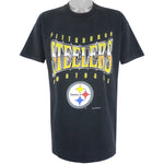 NFL (Salem) - Pittsburgh Steelers Spell-Out T-Shirt 1994 X-Large Vintage Retro Football