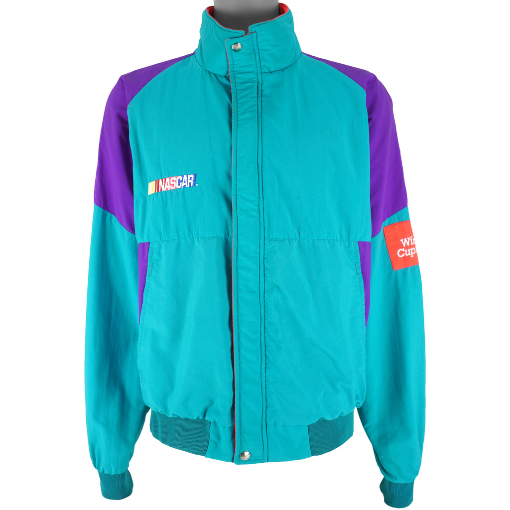 NASCAR (Chase) - Green & Purple Winston Cup Series Jacket 1990s XX-Large Vintage Retro