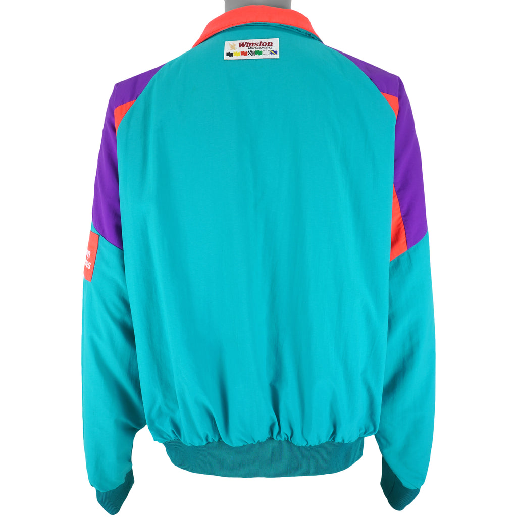 NASCAR (Chase) - Green & Purple Winston Cup Series Jacket 1990s XX-Large Vintage Retro