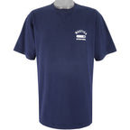 Nautica - Navy Blue Crew Neck T-Shirt 1990s X-Large Vintage Retro