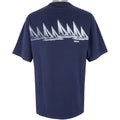 Nautica - Navy Blue Crew Neck T-Shirt 1990s X-Large Vintage Retro