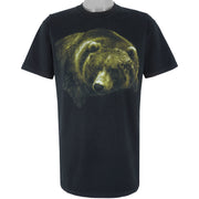Vintage (Anvil) - Black Bear Crew Neck T-Shirt 1990s X-Large Vintage Retro