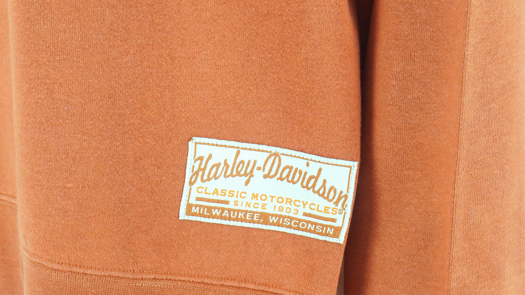 Harley Davidson - Milwaukee, Wisconsin Spell-Out Sweatshirt 1990s XX-Large Vintage Retro