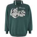 Vintage - Green Canada Turtleneck Sweatshirt 1990s X-Large Vintage Retro