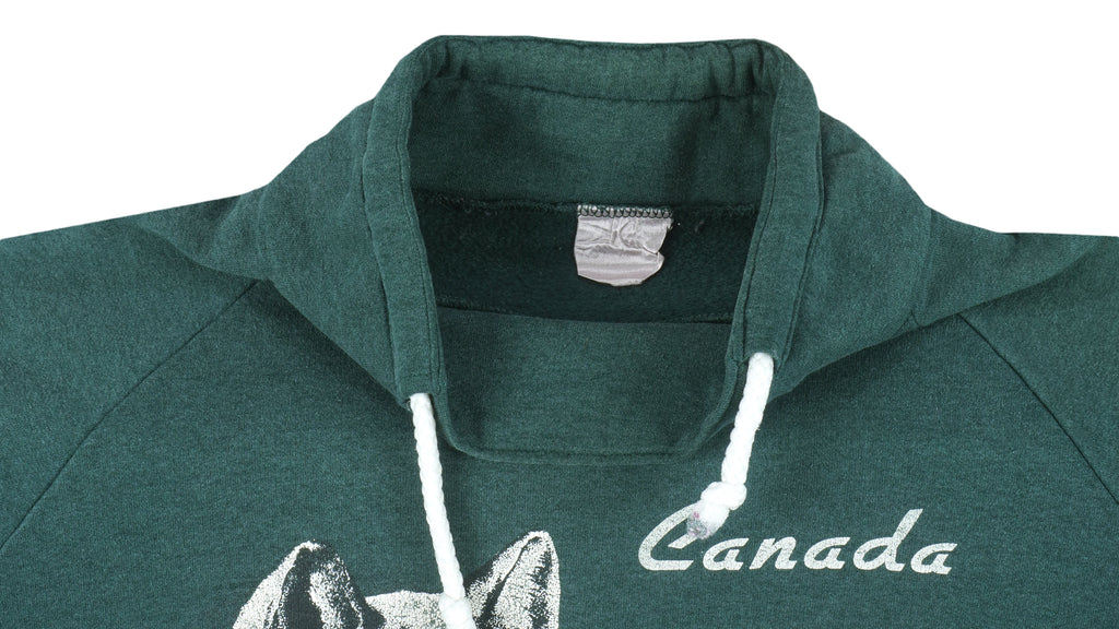 Vintage - Green Canada Turtleneck Sweatshirt 1990s X-Large Vintage Retro