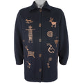 Vintage - Native Drawing Long Sleeved Shirt X-Large Vintage Retro