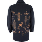 Vintage - Native Drawing Long Sleeved Shirt X-Large Vintage Retro