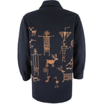 Vintage - Native Drawing Long Sleeved Shirt X-Large Vintage Retro