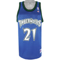 NBA (Champion) - Minnesota Timberwolves, Garnett #21 Jersey 1990s Large Vintage Retro Basketball