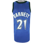 NBA (Champion) - Minnesota Timberwolves, Garnett #21 Jersey 1990s Large Vintage Retro Basketball