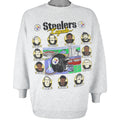 NFL (Oneita) - Pittsburgh Steelers Legends Crew Neck Sweatshirt 1990s X-Large Vintage Retro Football