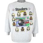 NFL (Oneita) - Pittsburgh Steelers Legends Crew Neck Sweatshirt 1990s X-Large Vintage Retro Football