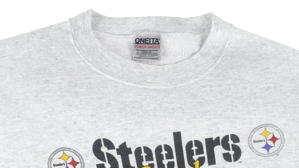 NFL (Oneita) - Pittsburgh Steelers Legends Crew Neck Sweatshirt 1990s X-Large Vintage Retro Football
