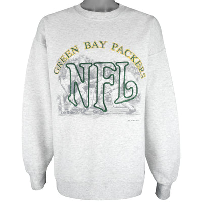 NFL (Nutmeg) - Green Bay Packers Crew Neck Sweatshirt 1993 X-Large