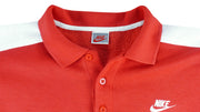 Nike - Red & White 1/4 Button-Up Sweatshirt 1990s Large Vintage Retro