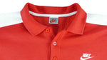 Nike - Red & White 1/4 Button-Up Sweatshirt 1990s Large Vintage Retro