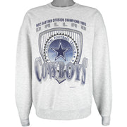 NFL (Jerzees) - Dallas Cowboys Big Logo Sweatshirt 1993 X-Large Vintage Retro Football