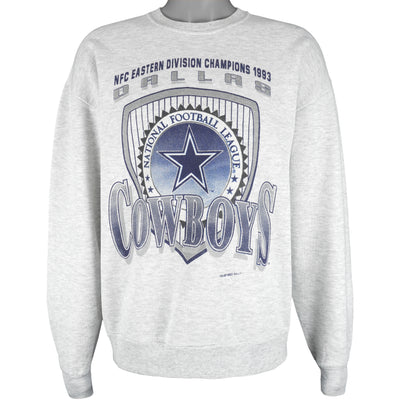 NFL (Jerzees) - Dallas Cowboys Crew Neck Sweatshirt 1993 X-Large