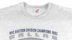 NFL (Jerzees) - Dallas Cowboys Big Logo Sweatshirt 1993 X-Large Vintage Retro Football