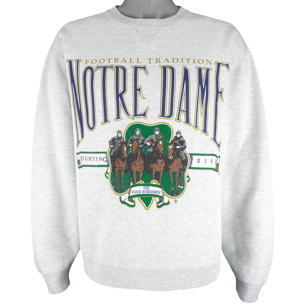 NCAA (Galt Sand) - Notre Dame Fighting Irish Sweatshirt 1990s Large Vintage Retro