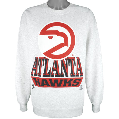 NBA (Home Team) - Atlanta Hawks  Crew Neck Sweatshirt 1990s X-Large