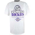 MLB (Trench) - Colorado Rockies T-Shirt 1992 X-Large Vintage Retro Baseball