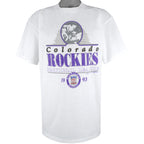 MLB (Trench) - Colorado Rockies T-Shirt 1992 X-Large Vintage Retro Baseball