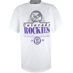 MLB (Trench) - Colorado Rockies T-Shirt 1992 X-Large Vintage Retro Baseball