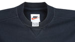 Nike - Black Big Logo Crew Neck Sweatshirt 1990s Small Vintage Retro