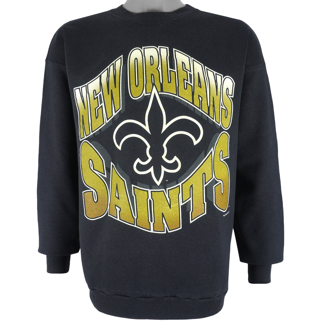 NFL (Hanes) - New Orleans Saints Crew Neck Sweatshirt 1995 Large Vintage Retro