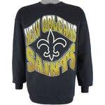 NFL (Hanes) - New Orleans Saints Crew Neck Sweatshirt 1995 Large Vintage Retro