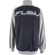 FUBU - Black Spell-Out Turtleneck Sweatshirt 1990s XX-Large Vintage Retro